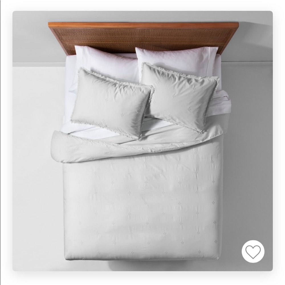 Queen/Full Gray Duvet Cover